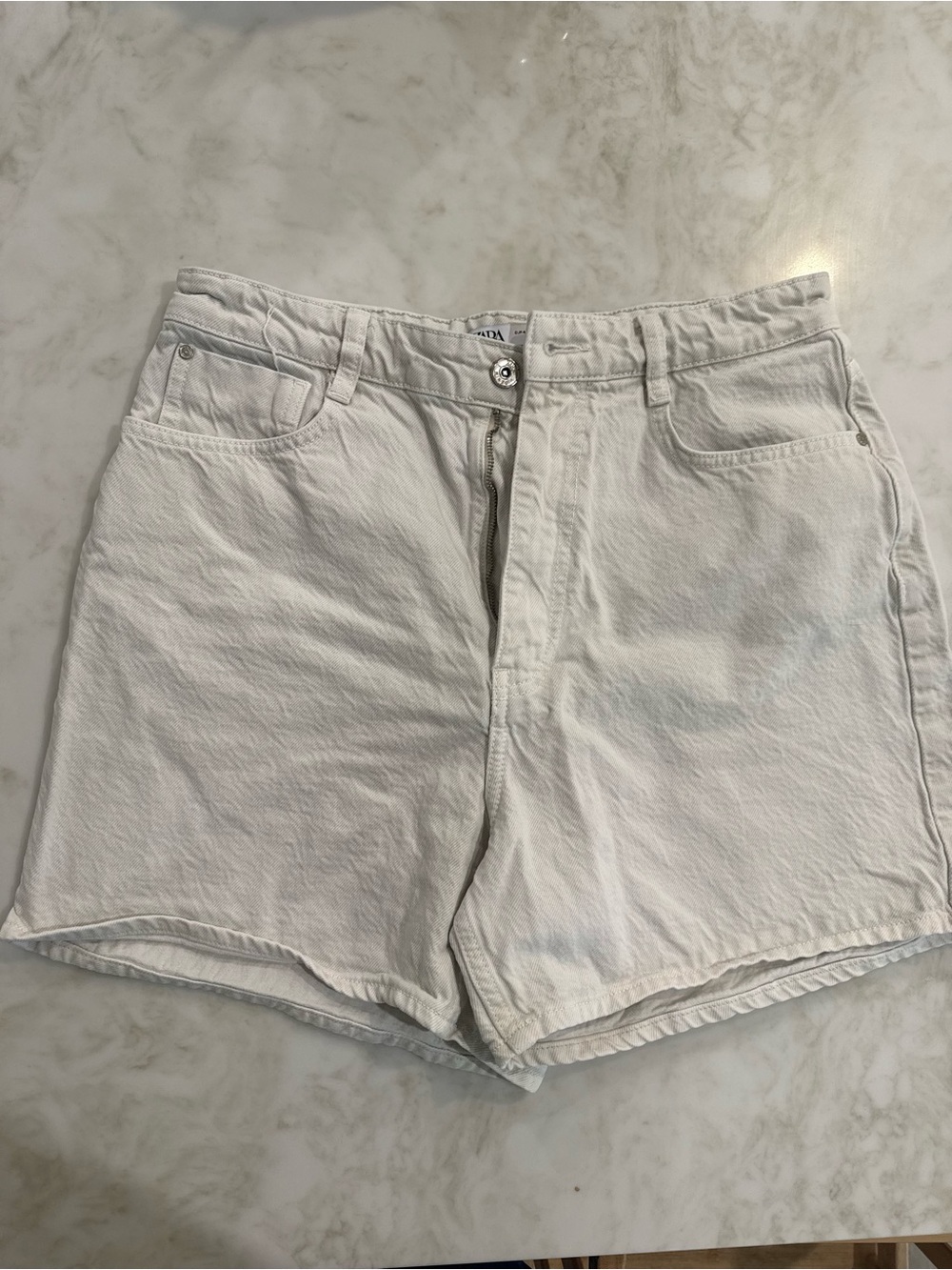 Zara Light Tan Women’s Denim Shorts